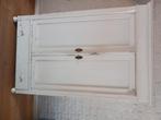 Witte Brocante kast, Ophalen, Gebruikt, 100 tot 150 cm, Overige houtsoorten