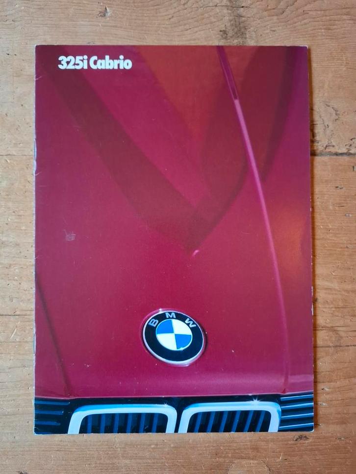 BMW 325i Cabrio brochure - 1985, Boeken, Auto's | Folders en Tijdschriften, Zo goed als nieuw, BMW, Ophalen of Verzenden