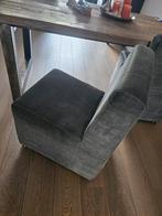 Grijze comfortabele eetkamer stoel - 2x, Ophalen of Verzenden, Zo goed als nieuw, Grijs, Twee