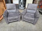 Twee nette suède fauteuils, Huis en Inrichting, Fauteuils, Ophalen, 75 tot 100 cm, Zo goed als nieuw, Nvt