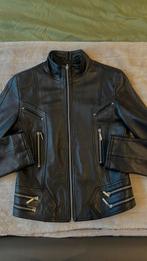 vest van echt leer, Kleding | Dames, Jassen | Zomer, Maat 38/40 (M), Versano, Zwart, Ophalen of Verzenden