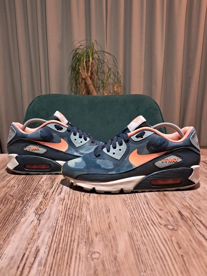 Nike Air Max 90 Premium Tape 'Blue Camo' Very Rare! Size 38, Kleding | Dames, Schoenen, Gedragen, Sneakers of Gympen, Blauw, Ophalen of Verzenden