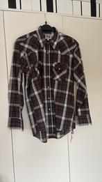 Ely Cattleman sportief ruit overhemd drukknopen 17/35, Ophalen of Verzenden, Gedragen, Bruin, Halswijdte 43/44 (XL)