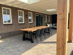 Moderne Tuintafel Douglas + Stalen poten | A Poot | DuuMaa, Ophalen of Verzenden, Nieuw, Rechthoekig, Hout