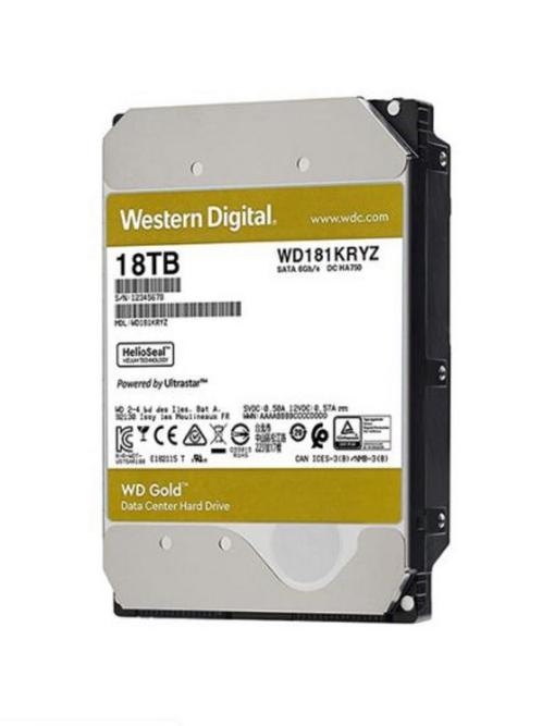 Nieuw: Western Digital 18TB WD181KRYZ Gold, Computers en Software, Harde schijven, Nieuw, Desktop, Ophalen of Verzenden