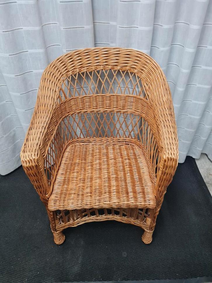 Rotan Stoel - Vintage Charme, Huis en Inrichting, Fauteuils, 75 tot 100 cm, Ophalen