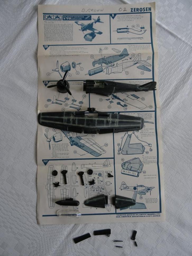 Mitsubishi Zerosen Mitsubishi - Tamiya  , Hobby en Vrije tijd, Modelbouw | Vliegtuigen en Helikopters, Vliegtuig, 1:72 tot 1:144