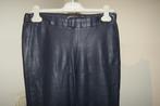 Arma zachte leren broek donker blauw aansluitend model M, Kleding | Dames, Broeken en Pantalons, Maat 38/40 (M), Arma, Lang, Gedragen