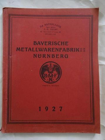 Zeldzame catalogus Bayerische Metallwarenfabriek BMF 1927 beschikbaar voor biedingen