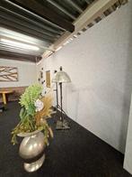 Staande lampen Industrieel, Edelmetaal, Huis en Inrichting, Lampen | Vloerlampen, Ophalen, Nieuw, Metaal, 150 tot 200 cm