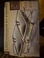 2 Servierschalen met Stövchen - Pyrex, Huis en Inrichting, Keuken | Keukenbenodigdheden, Ophalen of Verzenden