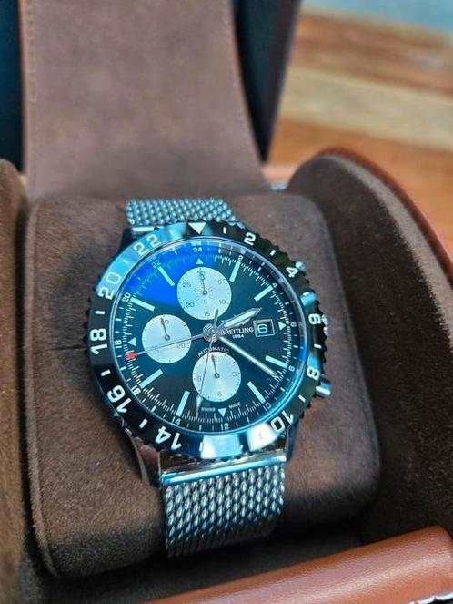 Breitling chronoliner 46 mm full set, Sieraden, Tassen en Uiterlijk, Horloges | Heren, Zo goed als nieuw, Polshorloge, Breitling