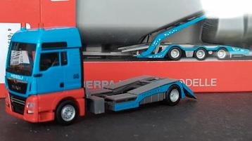 Man TGX XXL truck transport 1:87 H0 Herpa Pol  beschikbaar voor biedingen
