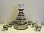 Antiek art deco set Val ST Lambert: Charles Graffart, 1920, Antiek en Kunst, Antiek | Glas en Kristal, Verzenden