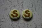 Sint 2 Buttons S banketletter, Diversen, Ophalen of Verzenden, Nieuw