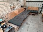 Pallet bank met kussens, Tuin en Terras, Ophalen, Gebruikt, Hout, Bank