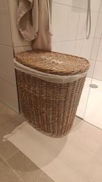 Rieten wasmand, Huis en Inrichting, Ophalen, Zo goed als nieuw, Bruin