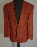 Van Gils colbert mooie schotse ruit maat 50 100%wol, Maat 48/50 (M), Zo goed als nieuw, Rood, Van Gils