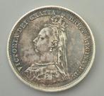Britse zilveren halve kroon uit 1887, Ophalen of Verzenden, Overige landen, Losse munt, Zilver