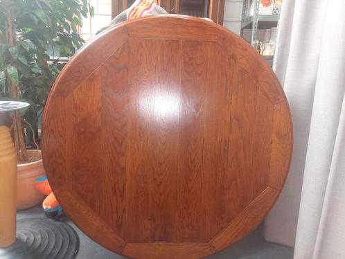 Massief eiken tafelblad bannink, Huis en Inrichting, Tafels | Eettafels, Zo goed als nieuw, 100 tot 150 cm, 100 tot 150 cm, Vijf personen of meer