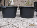 Twee gelijke (metsel) kuipen - 65 liter, Tuin en Terras, Ophalen, Kunststof, Rond, Tuin