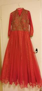 Bollywood Indiase jurk, Kleding | Dames, Ophalen of Verzenden, Roze, Zo goed als nieuw, Maat 36 (S)