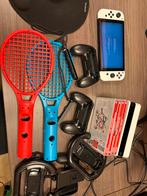 Nintendo Switch met 4 games en accessoires!, Spelcomputers en Games, Eén computer, Ophalen of Verzenden, Zo goed als nieuw, 3 spelers of meer