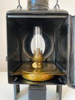 Prachtige oude Osmeka olielamp van de Duitse spoorwegem, Ophalen of Verzenden, Gebruikt, Trein, Overige typen