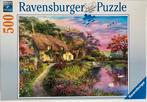 Ravensburger Puzzel “Landhuis” 500 stukjes, Ophalen of Verzenden, 500 t/m 1500 stukjes, Zo goed als nieuw, Legpuzzel