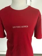 GIN TONIC t-shirt, rood, dikke stof NIEUW maat XL D2, Kleding | Dames, T-shirts, Nieuw, Maat 42/44 (L), Ophalen of Verzenden, Korte mouw