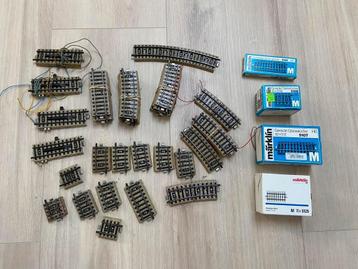Marklin M rails - heel veel passtukjes en speciale rails beschikbaar voor biedingen