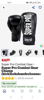 Super Pro Combat Gear Champ (kick) bokshandschoen 14oz, Nieuw, Bokshandschoenen, Ophalen