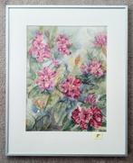 Aquarel "Rhododendrons" door H.J. Plettenburg, Antiek en Kunst, Kunst | Schilderijen | Klassiek, Ophalen of Verzenden
