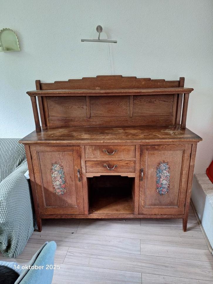 Authentiek Amsterdamse School Kastje, Antiek en Kunst, Antiek | Meubels | Kasten, Ophalen of Verzenden