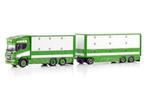 WSI  SCANIA R HIGHLINE  6X2 COMBI 6 AXLE VAN DIJK LIVESTOCK, Ophalen of Verzenden, Nieuw, Bus of Vrachtwagen, Wsi