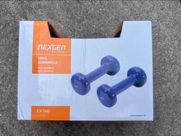 Dumbbells vinyl 2 x 1kg beschikbaar voor biedingen
