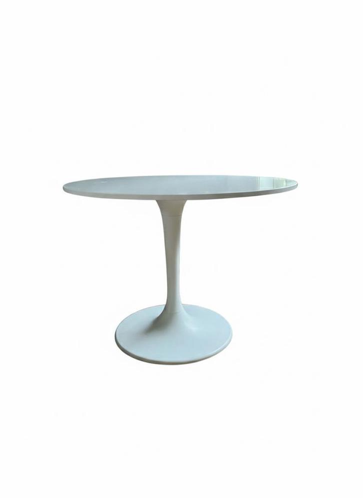 Ikea Docksta tafel, Huis en Inrichting, Tafels | Eettafels, Zo goed als nieuw, 100 tot 150 cm, Rond, Ophalen