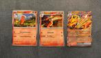 Charizard ex Trio Promo Set - Charmander, Charmeleon, Ophalen of Verzenden, Zo goed als nieuw, Meerdere kaarten, Foil