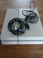 Ps4 wit, Spelcomputers en Games, Spelcomputers | Sony PlayStation 4, Ophalen, Met 2 controllers, Zo goed als nieuw, Original