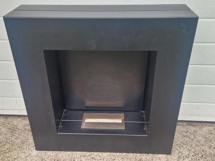 BIO ETHANOL SFEER HAARD  60 X 60 ZWART ophangen mogelijk, Huis en Inrichting, Haarden, Gebruikt, Overige soorten, Ophalen of Verzenden