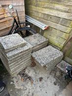 Grindtegels, Tuin en Terras, Ophalen, Gebruikt, 10 m² of meer, Beton