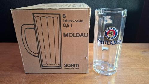 Paulaner bier pul halve liter (6st beschikbaar, nieuw), Verzamelen, Glas en Borrelglaasjes, Nieuw, Bierglas, Ophalen of Verzenden