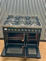 Luxe Boretti Fornuis 6 pits antraciet/chroom 2 ovens 90 cm, Witgoed en Apparatuur, Fornuizen, Fornello Esperta, Ophalen of Verzenden