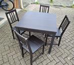 Ikea tafel met 4 stoelen, Ophalen, Overige materialen, Gebruikt, 50 tot 100 cm