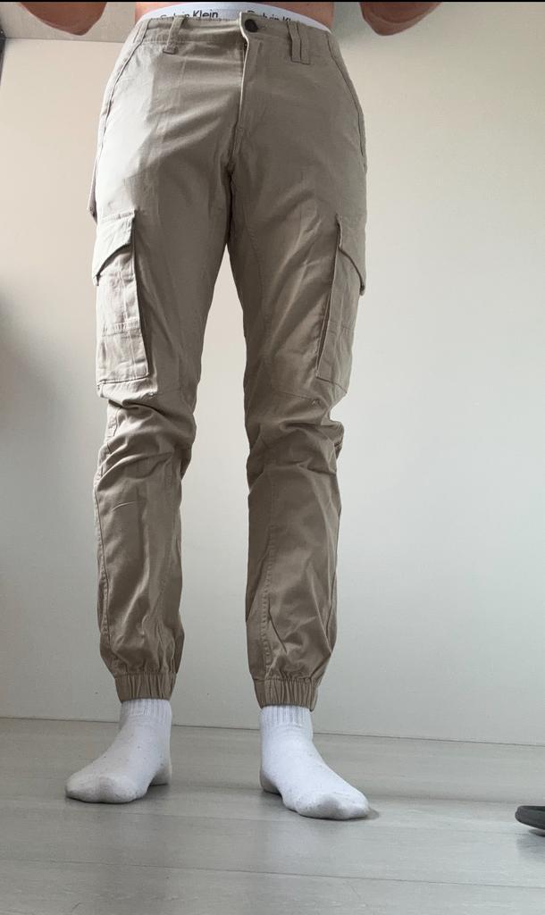 Jack&Jones Cargo Crockery broek - W31/L32, Kleding | Heren, Broeken en Pantalons, Nieuw, Overige maten, Beige, Ophalen of Verzenden