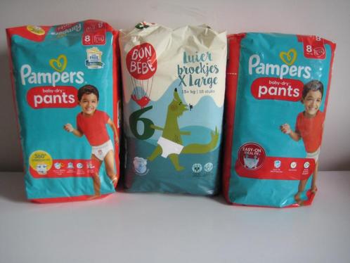 2x Pampers luierbroekjes maat 8+1x BonBéBé broekjes maat 6, Kinderen en Baby's, Badjes en Verzorging, Nieuw, Overige typen, Overige merken