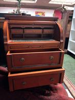 Vintage rolluikbureau / secretaire – veel opbergruimte, Ophalen, Gebruikt, Bureau
