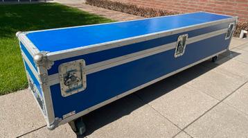 Audipack blauwe Flightcase 42,5 x 200,5 x 38 (52 incl wiel) beschikbaar voor biedingen