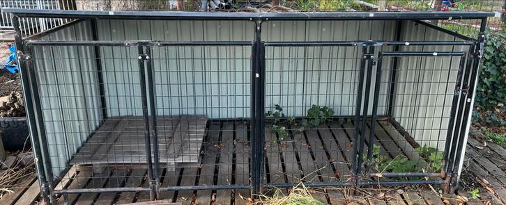 Hondenbench buiten, Dieren en Toebehoren, Hondenhokken, Gebruikt, Hondenhok, 100 cm of meer, 110 cm of meer, Ophalen