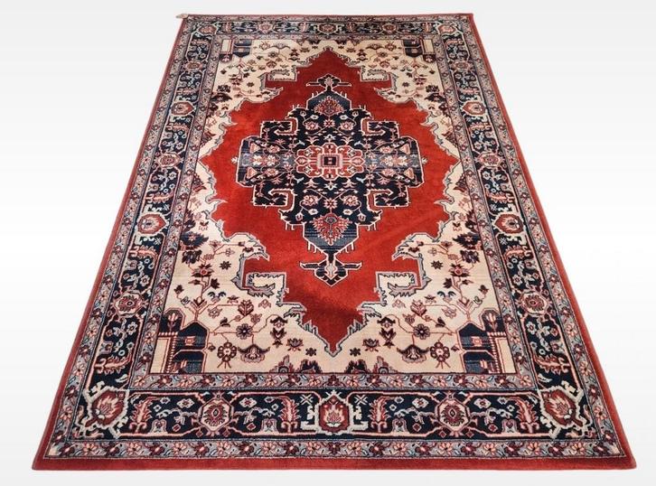 Vintage Persian wol kleed medallion classic red 169x242cm, Huis en Inrichting, Stoffering | Tapijten en Kleden, Gebruikt, 150 tot 200 cm